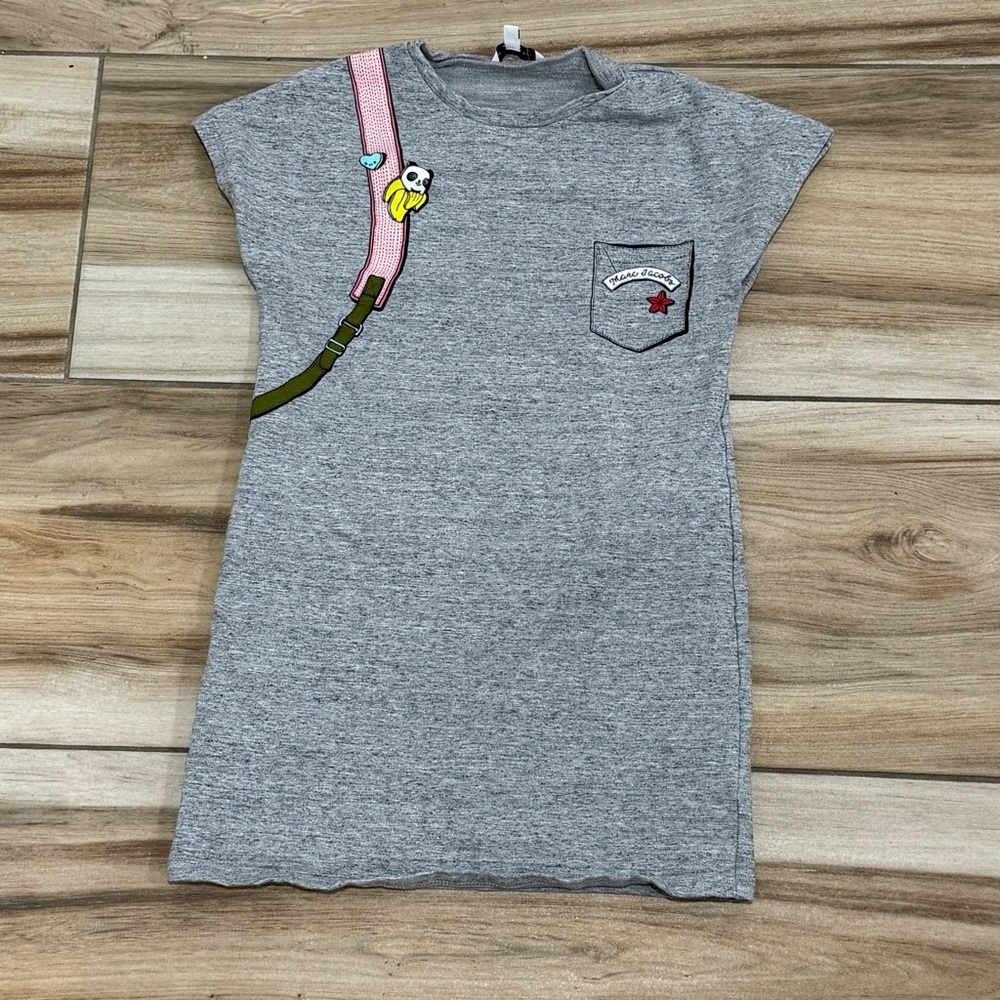 Marc Jacobs Gray Kids Dress with Pink and Green Accents